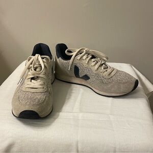 Veja knit and suede sneaker